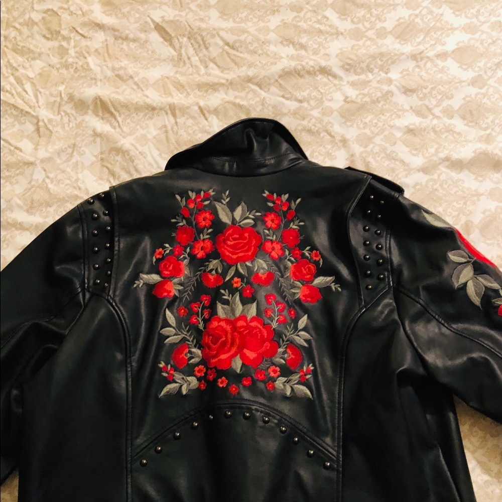 Torrid Embroidered Moto Jacket